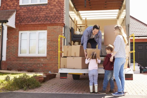 Local removals team helping with loading near residential streets in Tufnell Park