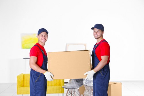 Van service supporting a move in a North London neighbourhood