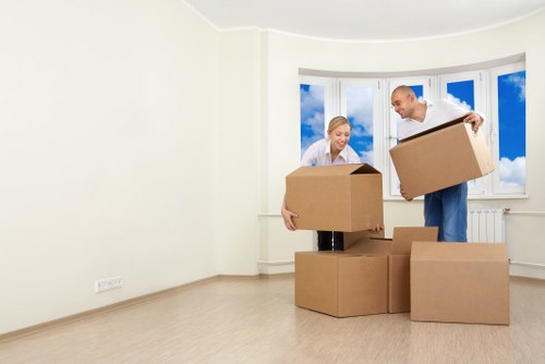 Packed van ready for secure and insured moving services