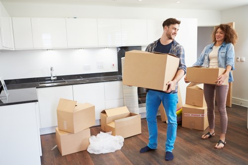 Professional same day removals team loading furniture quickly