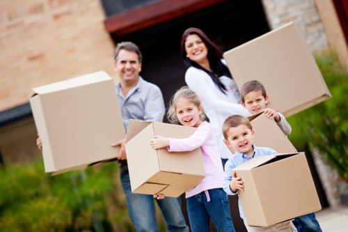 Local house removalists loading moving van in Tufnellpark