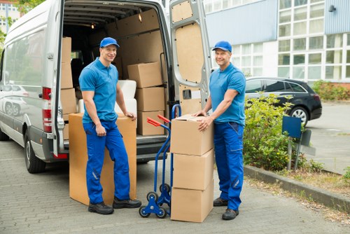 Prepared moving boxes and furniture for a man with a van booking in Tufnellpark