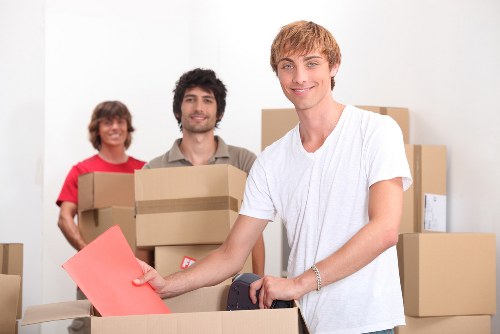 Furniture and boxes loaded into a van for transport in Tufnellpark