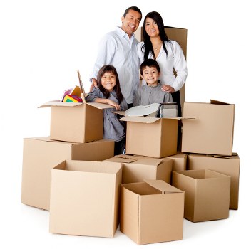 Packed boxes ready for a student move in Tufnellpark
